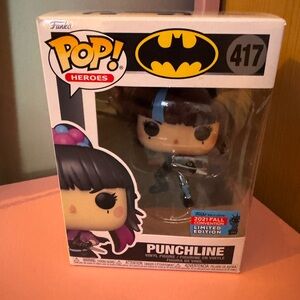 Funko Pop Heroes Punchline with Black and Purple Accents
